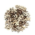 thumbnail image 1 of MasteelfCA 50PCS Unfinished Wooden Capital Letters Alphabet Wood Cutout Discs Assorted Styles For Patchwork Scrapbooking Arts Crafts DIY Decoration Display Decor, 1 of 7