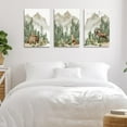 thumbnail image 5 of Woodland Nursery Prints,Woodland Animals Wall Art Framed Canvas Mountain Print,Boy Woodland Nursery Print,Boy Wall Art, Jungle Theme Nursery Decor Watercolor Woodland Nursery Wall Decor 12"x16", 5 of 6