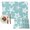 Seafoam, variant on Coastal Starfish Placemats Set of 6, Terracotta Red Nautical Vintage Marine Life Washable Wipeable Table Mats for Dining Tables, Indoor Outdoor Kitchen Place Mats for Holiday Party Table Decor