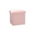 thumbnail image 1 of Pink Multifunctional Foldable Linen Storage Stool Storage Box Organizer Shoe Changing Stool Fabric Storage Stool For Home Office 25X25Cm 9.84X9.84In Weight 1.98 Lb, 1 of 6