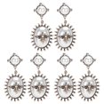thumbnail image 1 of Rawiri 3 Pares Pendientes Aleación De Metal Moda Retro Perla Abeja Joyería Mujeres Niñas AccesoriosBlanco, 1 of 8