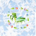thumbnail image 4 of Inktastic Praying Mantis with Flowers and Leaves Boys or Girls Baby Bodysuit, 4 of 5