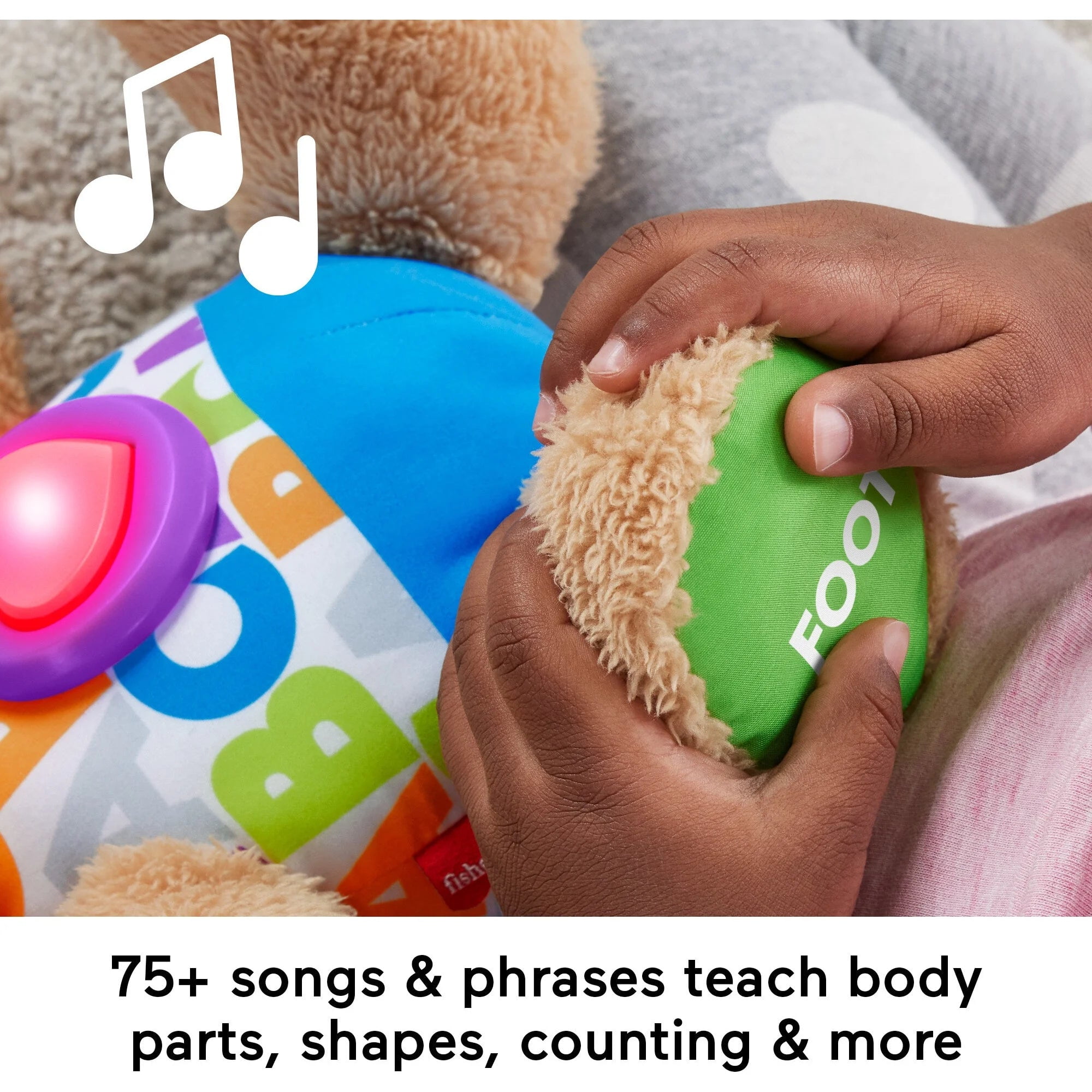 Fisher-Price Laugh & Learn Smart Stages Puppy Plush Learning Toy for Baby, Infants and Toddlers