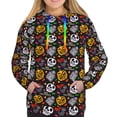 thumbnail image 3 of KLL Pumpkin And Flying Bat for Womens Pullover Hoodie with Pocket Hooded Long Sleeve Shirts Sweatshirt for Women-X-Large, 3 of 7