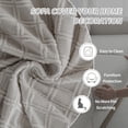 thumbnail image 7 of OHSIO Sectional Couch Covers, Wear Resistant Stretch Sofa Covers Washable Couch Cushion Covers Anti Slip Furniture Protector Slipcovers for Pets (1 Piece Armrest Cover, Light Gray, Diamond Pattern), 7 of 7