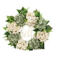 thumbnail image 5 of kiskick Artificial Hydrangea Wreath - Not Withering Faux Garland for Welcoming Home Weddings and Holiday Decoration, 5 of 8