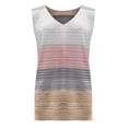 thumbnail image 3 of Dagugfen Womens Tank Tops V Neck Strap Color Block Trendy Loose Streetwear Casual Lightweight Blouses, 3 of 4