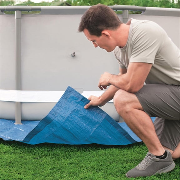 2026 Square Solar Pool Cover,16.01 x 16.01 ft Rectangle Solar Blanket for Pools,Inground Above Ground Swimming Pool Solar Cover,Solar Covers Blue