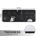 thumbnail image 5 of Kitchen Rugs Sets Of 2,Black White Gothic Hand Skull Pattern Anti Fatigue Kitchen Mat Rugs Non Slip Washable,Decorative Kitchen Floor Mats for Kitchen,Sink,Laundry,17"x47"+17"x47", 5 of 5