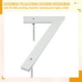 thumbnail image 3 of 8 Inch House Numbers, House Address Numbers Sign Large Floating House Numbers Modern House Numbers with Screws for Outside Door Wall Street, Silver, 7, 3 of 6