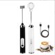thumbnail image 2 of Ounissouiy Espumador de leche eléctrico, batidor USB recargable, portátil, espumador de mano, agitador de café, batidor de huevos, licuadora de comida Electrodomésticos Negro Ounissouiy HA066324-02, 2 of 6