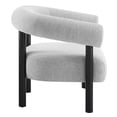 thumbnail image 3 of Armchair Accent Chair, Light Grey Gray, Fabric, Living Kitchen Cafe Bistro Hospitality Restaurant, Modern Contemporary HB36295, 3 of 9