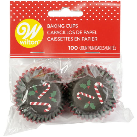 UPC 070896176691 product image for Mini Baking Cups-Christmas Traditional Candy Cane 100/Pkg | upcitemdb.com