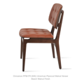 thumbnail image 3 of VALENCIA DINING CHAIR - PPM-FR CINNAMON (320) AMERICAN PLYWOOD WALNUT VENEER BACK - BEECH WOOD WALNUT FINISH LEGS, 3 of 5