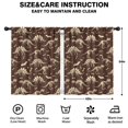 thumbnail image 2 of Blackout Kids Curtains,Brown Cartoon Dinosaurs Fossils Pattern Childrens Insulated Curtains Set Of 2,Bedroom Essentials,Toddler Room Decor 42"x54", 2 of 5