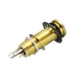 thumbnail image 3 of Guitar Bass 1/4" Stereo Mono Barrel Jack Input Output Cylinder Plug Sockets Gold for Electric Guitar Bass, 3 of 5