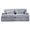 Grey, variant on Weetoo Sleeper Sectional Sofa Lounge Chair Modular Couch Chaise Love-seat for Living Room, Corduroy