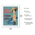 thumbnail image 2 of Buster Keaton in The General (Le Mécano de la Générale) - Vintage French Film Movie Poster c.1927 - Fine Art Rolled Canvas Print (Unframed) 20in x 26in, 2 of 4