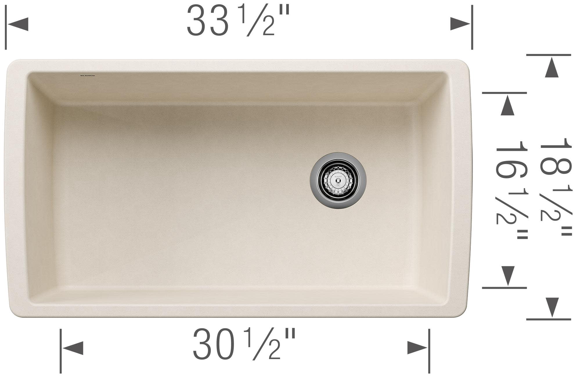 Blanco 443108: Diamond Super Single Bowl Sink - Volcano Gray