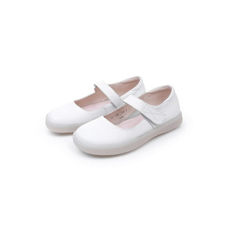 

SIMANLAN Ladies Casual Shoes Closed Toe Mary Jane Flats Non-Slip Comfort Shoe Womens Lightweight Women Ankle Strap White 7