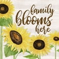 thumbnail image 2 of Reed, Tara 15x15 Gold Ornate Wood Framed with Double Matting Museum Art Print Titled - Fall Sunflower sentiment I-Family, 2 of 4