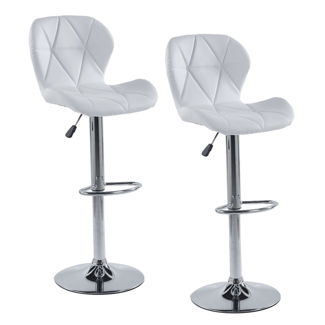 Set de 2 Sillas Altas Elly Latte Blancos