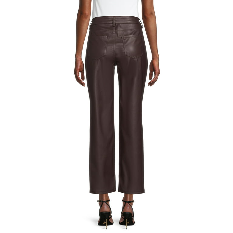 Time and Tru Women's Faux Leather Jegging