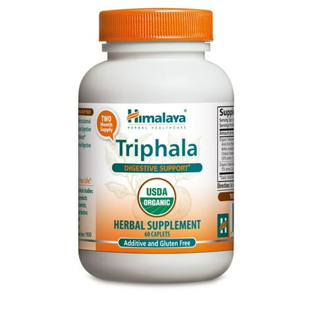 Himalaya Herbals Organic Triphala Caplets for Colon Cleansing, 688 Mg, 60