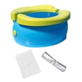 thumbnail image 2 of jinwen Toilette Portable pour Enfants, Pot Pliable, Facile à Nettoyer, Toilette de Voyage Réutilisable, Toilette d'Urgence pour Randonnée en Plein Air, VR, Voiture, Enfants, Bleu, 2 of 9