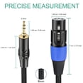 thumbnail image 3 of Cable JOMLEY XLR hembra a conector estéreo de 1/8 pulgadas macho de 3,5 mm, 3 of 7