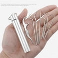 thumbnail image 3 of Flossing Metal Toothpicks Set Reusable Toothpicks Portable Toothpick Floss Teeth Cleaner Oral Care Cleaning Tools,A, 3 of 5