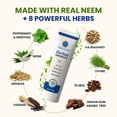 thumbnail image 2 of Natruveda Neem Herbal Toothpaste with Complimentary Copper Tongue Scraper, Fluoride Free, SLS Free, Natural Toothpaste for Adults, Ayurvedic Oral Care with 8 Herbal Ingredients, 3.52 oz, Pack of 2, 2 of 9
