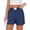 03-Navy Blue, variant on Shorts for Women Summer Beach Cover Ups Casual High Waist Flowy Wide Leg 2026 Spring Vacation Lounge Shorts Black Large