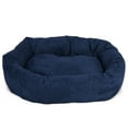 thumbnail image 4 of Majestic Pet Faux Suede Bagel Pet Bed for Dogs, Calming Dog Bed Washable, Small, Navy Blue, 4 of 5