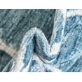 thumbnail image 6 of Unique Loom Dots Matrix Trellis Rug Blue/Light Blue 9' x 12' Geometric Coastal Perfect For Living Room Bed Room Dining Room Office, 6 of 6