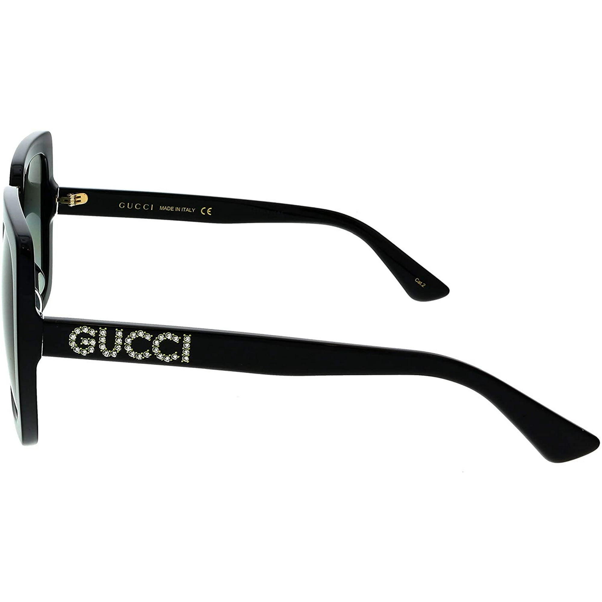 Gucci GG0418S 001 Black Gray Oversized 54 20 140 Eyeglasses Authentic Walmart