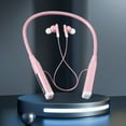 thumbnail image 7 of Uandlove Bluetooth Headphones for Kids,Hanging Neck Bluetooth 5.3 Wireless Earphones Intelligent Ultra Long Standby Waterproofs Wireless Earphones,Pink, 7 of 7