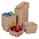 thumbnail image 1 of Cesta de papel para frutos rojos, 50 unidades, bandeja para frutas del hogar, cesta para frutos rojos, cesta de pulpa de papel, 1 of 6