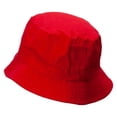 thumbnail image 3 of Chocolate Embroidered Bucket Hat - Red OSFM, 3 of 5