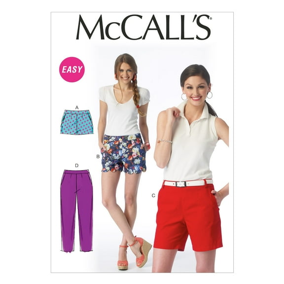 McCall's Ladies Easy Sewing Pattern 6930 - Shorts & Pants