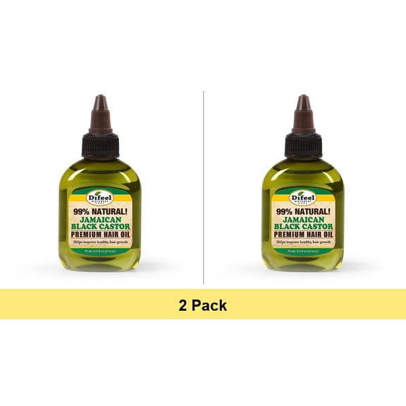 99% Natural Jamaican Black Castor Oil - 2 Pack Bundle