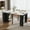 Black, variant on 30.3" Tall Extendable Dining Table with 3 Removable Leaves, Kitchen Island Table with Power Outlet, Space-Saving Sideboard Cabinet with Storage for Diningroom Living Room, Black