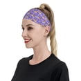 thumbnail image 3 of Balery Pugs and Flowers Sports Headbands for Men,Moisture Wicking Workout Headband, Sweatband Headbands for Running,Cycling,Football, 3 of 9