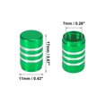 thumbnail image 4 of 5uds Universal Redondo AutomÃ³vil NeumÃ¡tico VÃ¡lvula VÃ¡stago Tapas VÃ¡lvula Polvo Tapas 7mm Verde Unique Bargains NeumÃ¡ticos VÃ¡lvula Tapas, 4 of 6