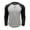 White, variant on Men's Long-Sleeve Raglan Muscle T-Shirt Soft Gym Wear for Bodybuilding and Casual Pullover Tops White
