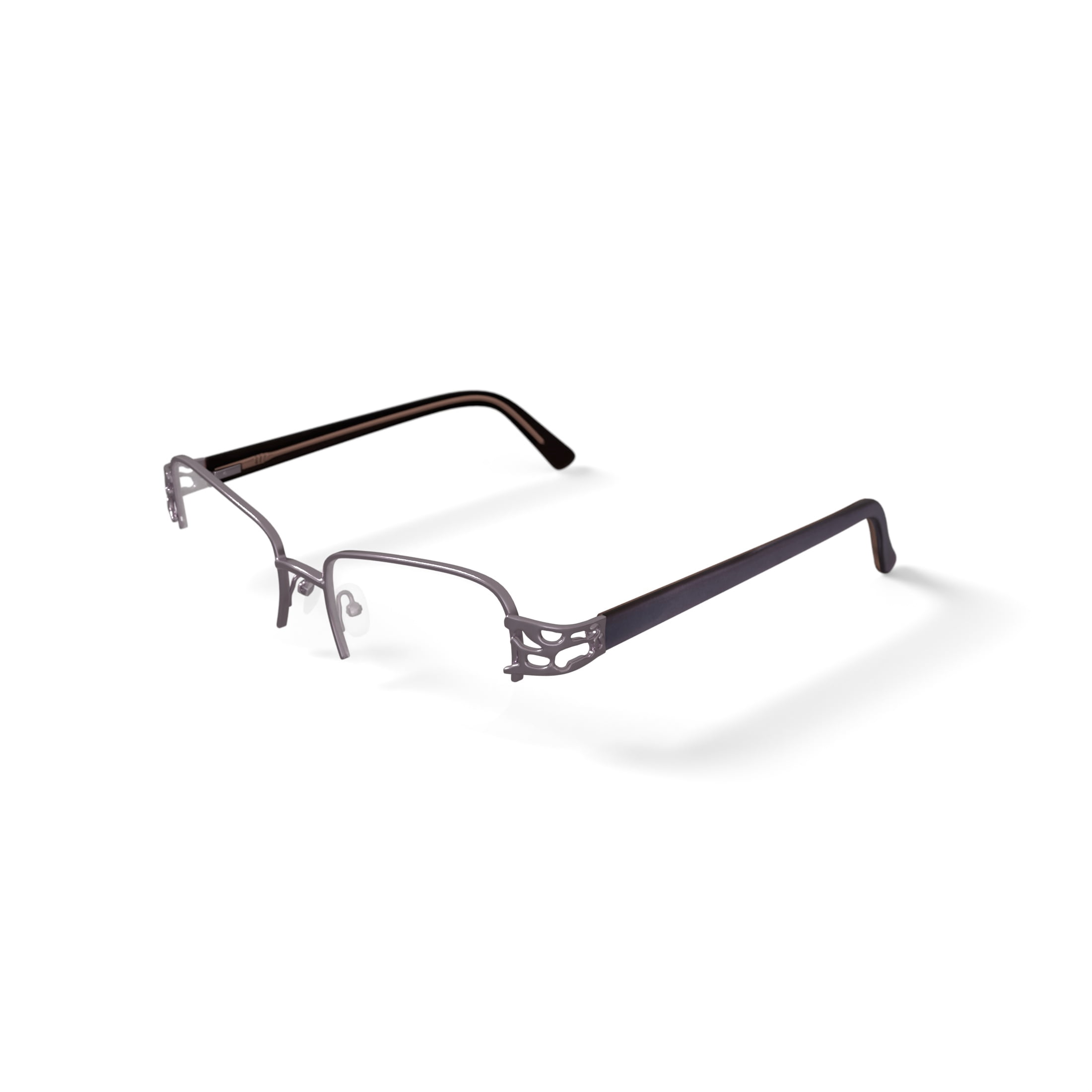 Madison Avenue Women's MAL103 Square Prescription Eyeglasses with Case, Blush