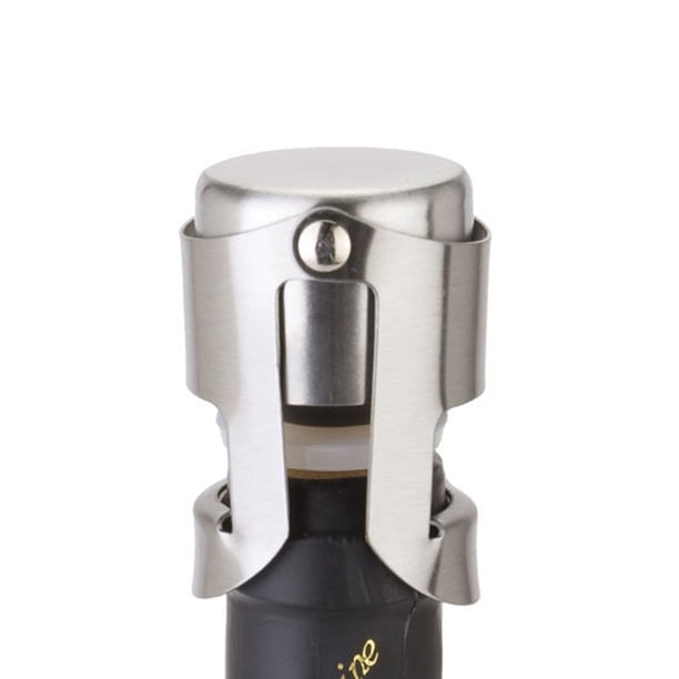 Cateissary Hebilla tapón de botella de vino protector sellador tapón protector sellador licor cerveza tapón bebida tapón inoxidable Barra de herramientas