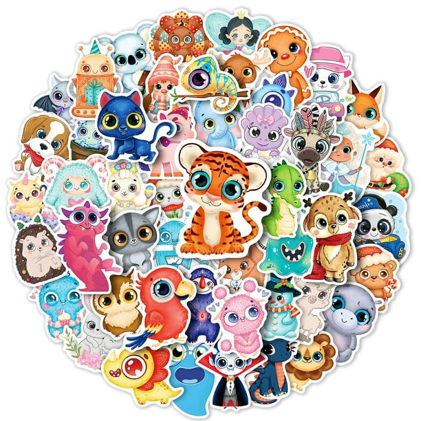 Paquete de pegatinas, 50 pegatinas de vinilo impermeables, para teléfonos móviles, portátiles, botellas de agua, maletas juveniles o infantiles Rojo Verde Cocina, Decoración y Otros