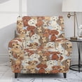 thumbnail image 2 of Renewold Dachshund Dog Stretch Recliner Cover Universal 4 Pieces Cute Dog Puppy Recliner Sofa Cover Stay in Place Furniture Protector Home Decor for Pets, Dogs, Cats, Kids, 2 of 8