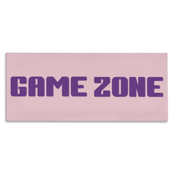 Stupell Industries Contemporary Game Zone Purple & Pink Canvas Art, 24 x 10, by Yass Naffas Designs
